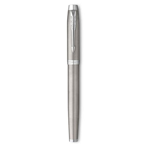 Parker Im Essentiel Stylo Plume Acier Plume Moyenne Encre Bleue