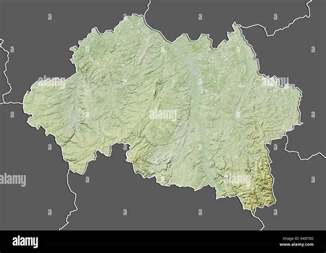 Departement Of Allier France Relief Map Stock Photo Alamy