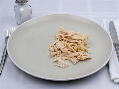 Calories In 170 Grams Of Chicken Shredded Light Meat No Skin