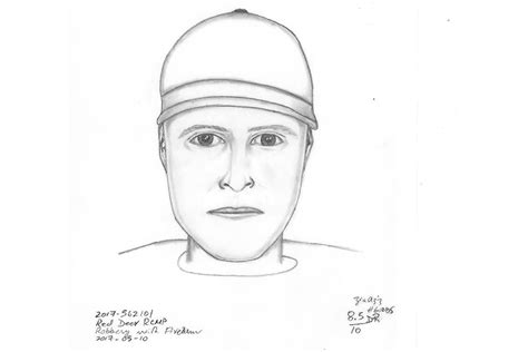 Red Deer Rcmp Release Composite Sketch Of Armed Robbery Suspect Red