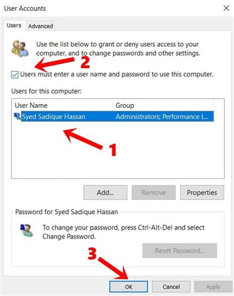 How To Remove Password Protection In Windows 10