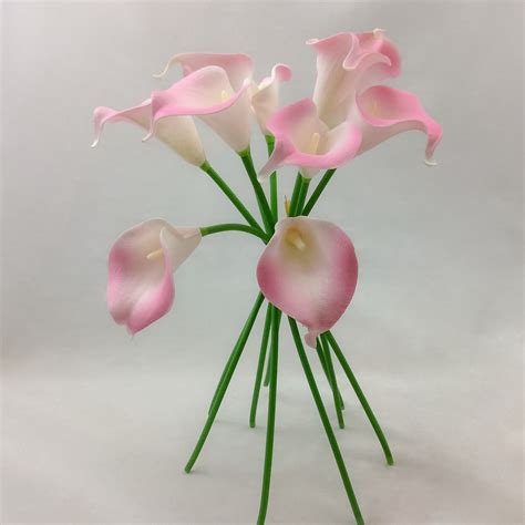 Calla Lily REAL TOUCH (Bunch 10) Light Pink - Village Green