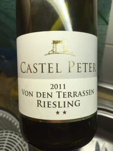 Castel Peter Von Den Terrassen Riesling Vivino Australia