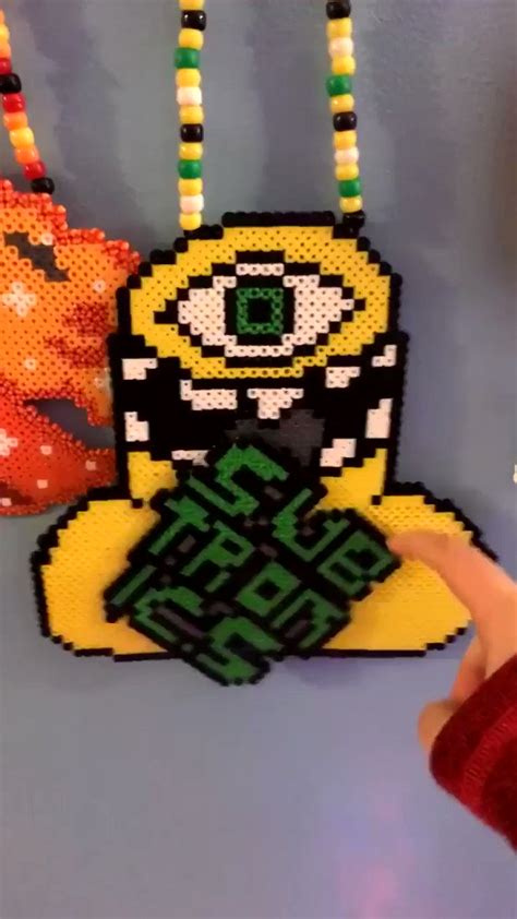 Subtronics Perler Necklace Diy Perler Bead Crafts Perler 43 Off