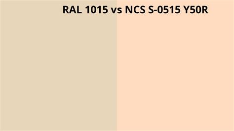 Ral 1015 Vs Ncs S 0515 Y50r Ral Colour Chart Uk