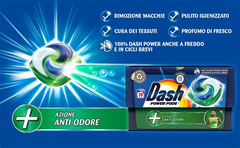 Dash Power Pods Detersivo Lavatrice In Capsule 105 Lavaggi 35x3