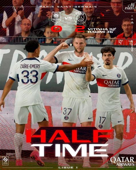 Rennes 1 3 PSG Player Ratings As Hakimi And Dembele Star For The