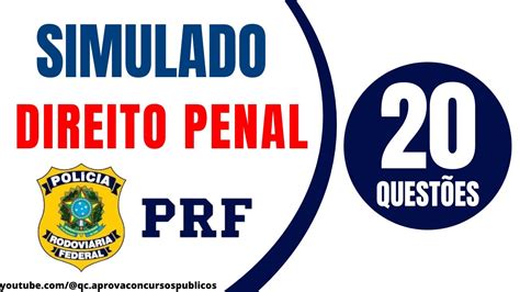 Quest Es Direito Penal Prf Youtube