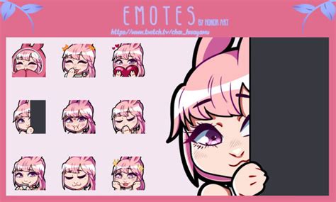 Draw Cute Unique Emotes For Your Twitch And Discord By Goldenhonor Fiverr