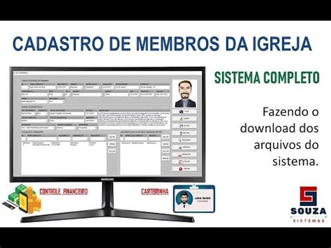 Cadastro De Membros Da Igreja Controle De D Zimos E Ofertas Aula