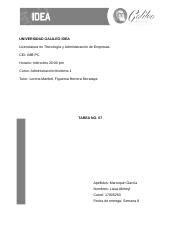 Tarea Administracion Moderna Lissa Marroquin Docx