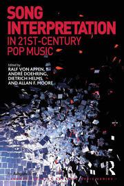 Song Interpretation in 21st-Century Pop Music - 1st Edition - Ralf von