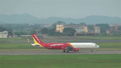 비엣젯항공 A321 하노이공항 이륙 Vietjet Airlines A321 Hanoi Airport Take off YouTube