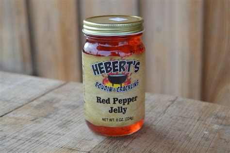 Red Pepper Jelly 8 Oz Heberts Boudin And Cracklins