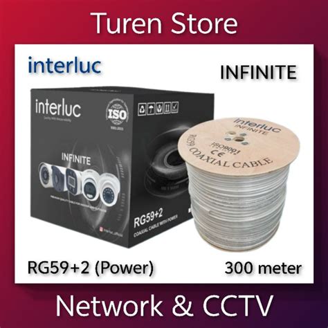 Jual Interluc RG59 Power Infinite Juniper Kabel CCTV 1Roll 300M