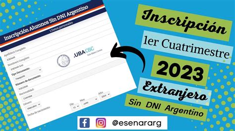 Inscripción Extranjeros sin DNI Argentino CBC UBA XXI 1er