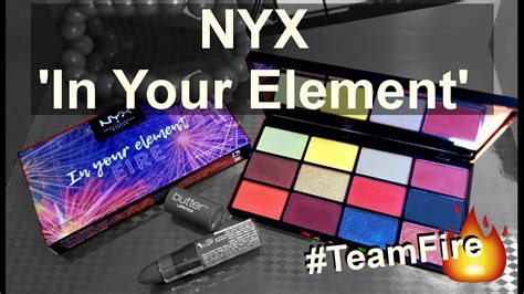 NYX In Your Element FIRE Palette First Impression And Swatches On