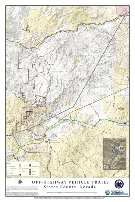 Storey County OHV Trails map by Nevada Department of Conservation and ...