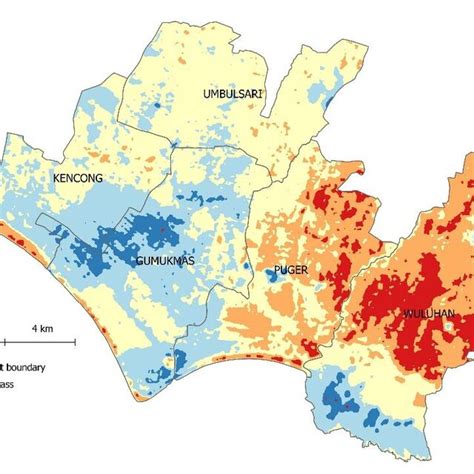 map  soil moisture classification   study area