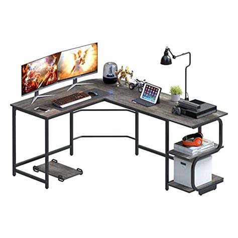 Buy Ulifance L Shape Desk With Shelves Reversible Round Corner Computer