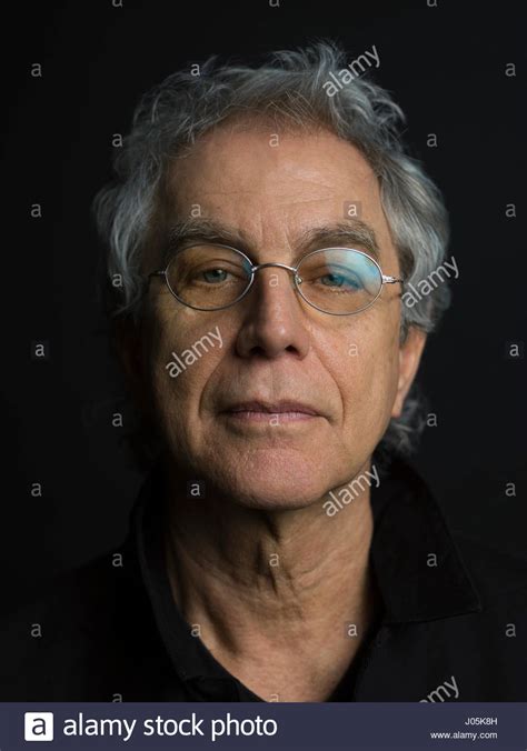 Close Up Portrait Serious Senior Man With Gray Hair And Eyeglasses