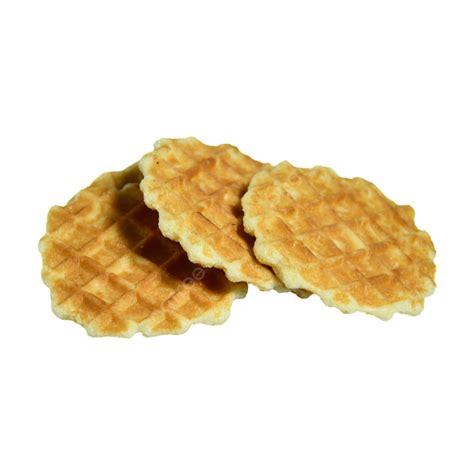 Three Round Waffle Slices Waffle Clipart The Whole Piece Stacking