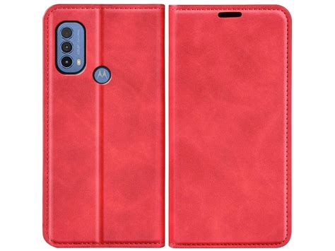 Slimline Bookcase Motorola Moto E E E Hoes Rood