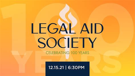 Legal Aid Society Celebrating 100 Years YouTube