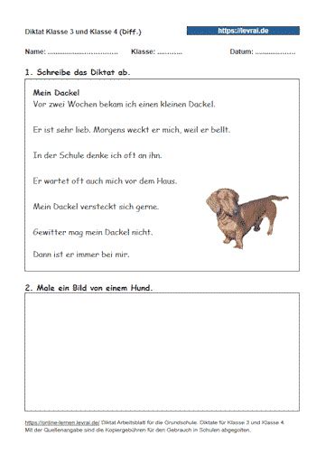 Diktate In Der Grundschule Zu K Und Ck