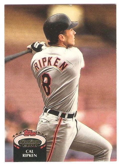 1992 Topps Cal Ripken Jr Proof Stadium Club Members Only Baltimore