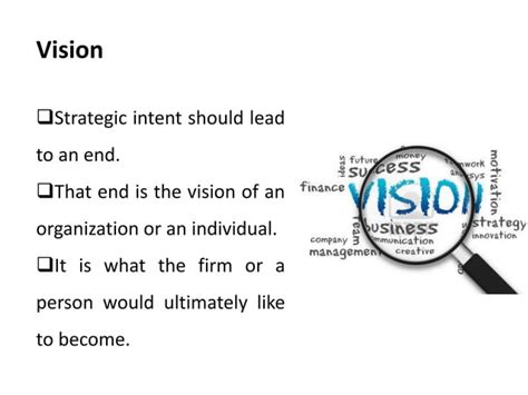 Vision And Strategic Framework Strategic Management Manu Melwin