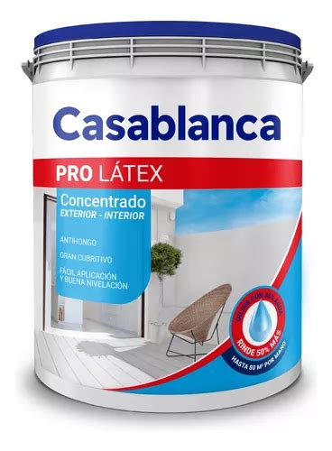 Latex Casablanca Pro Concentrado Interior Y Exterior 10 Litros