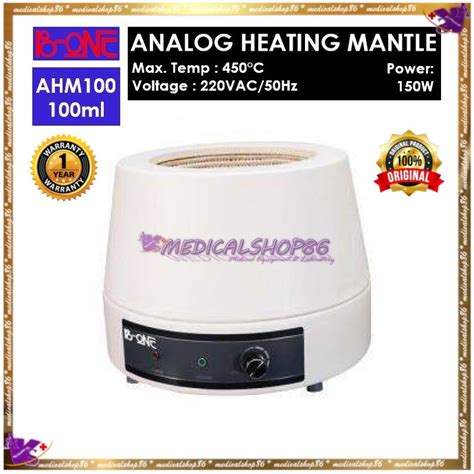 Jual AHM 100 Analog Heating Mantle 100 Ml B ONE Indonesia Shopee