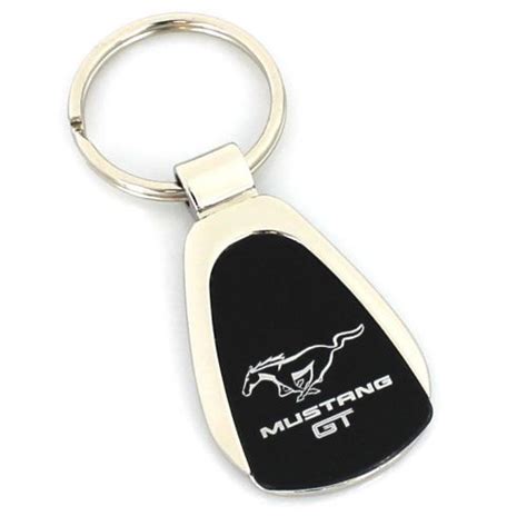 Buy Ford Mustang GT Black Tear Drop Metal Key Ring In Naperville