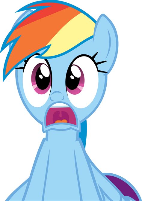 Shocked Rainbow Dash Vector By Vaderpl On Deviantart