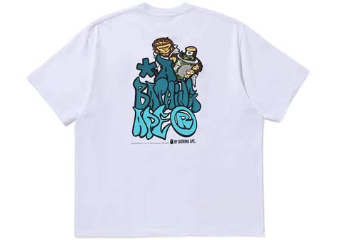 Bape Graffiti Bape Relaxed Fit Tee White Ss24 Us