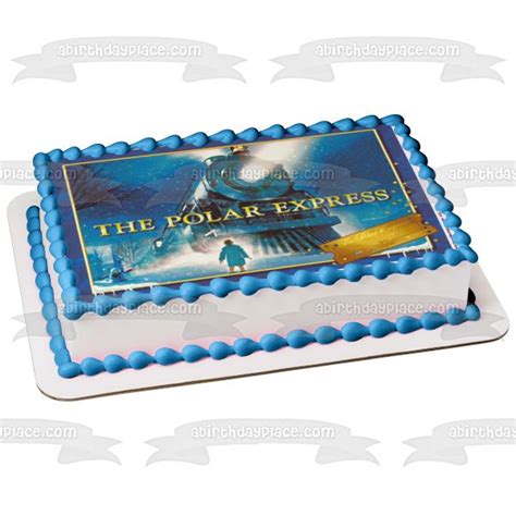 The Polar Express Disney Train Edible Cake Topper Image Abpid In