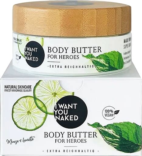 I Want You Naked For Heroes Body Butter Mint Lime