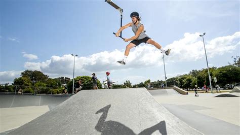 Worlds Best Freestyle Scooter Riders On Gold Coast Daily Telegraph