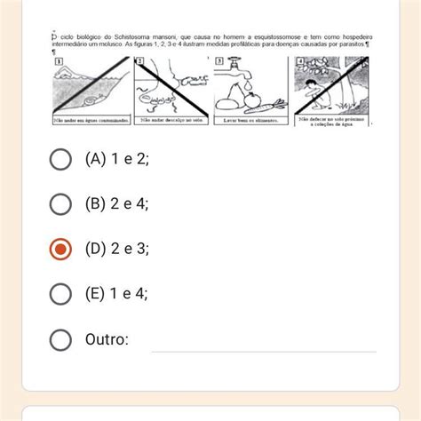 Questão 3 Assinale a opção que apresenta medidas profiláticas