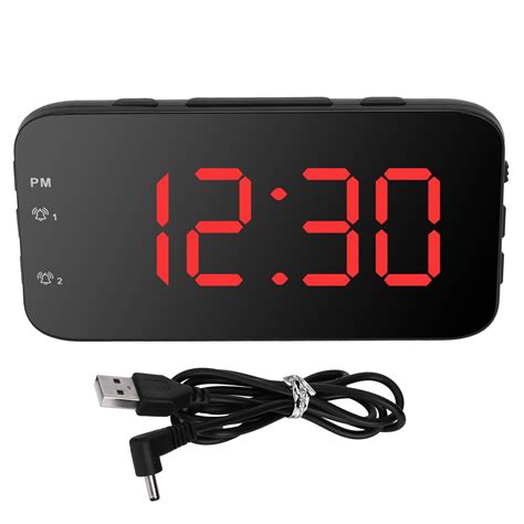 Digital Alarm Clocks, Compact Digital Alarm Clock, Dual Power Supply Working Mode For Home Hotel ...