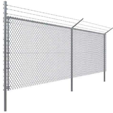 Galvanized 9 Gauge 50 50mm Diamond Wire Mesh Chainlink Security Fence