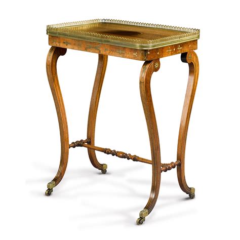 A Regency Brass Inlaid And Mounted Rosewood Occasional Table Circa