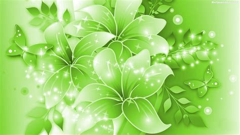 Green Floral Wallpapers - Top Free Green Floral Backgrounds ...