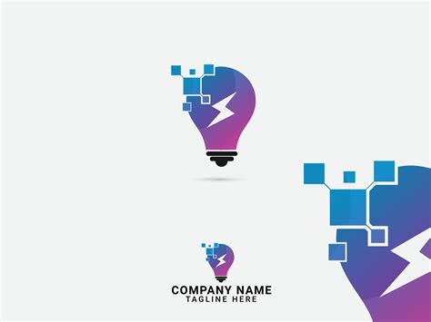 Technology Light Bulb Logo Design Bulb Logo Design Idea Tech Energy