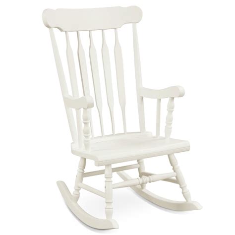 Costway Solid Wood Rocking Chair Porch Rocker Indoor Outdoor Seat