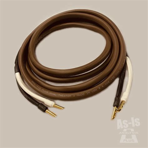 Chocolate Theater 4 Wire Speaker Cable As Is 5 4 23 Analysis Plus