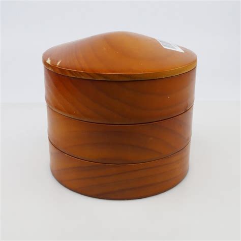 Round Wooden Rotating Jewelry Box Property Room