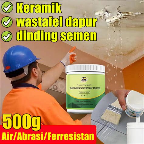 Jual Sikat Gratis Lem Transparan Anti Bocor 500GR Cat Anti Bocor