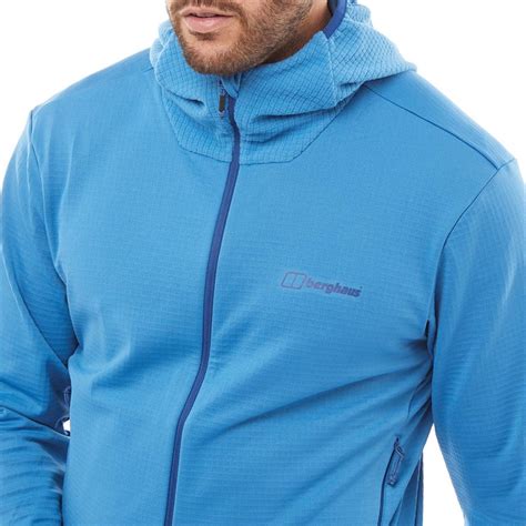 Buy Berghaus Mens Keppla Full Zip Hooded Fleece Jacket Blueblue